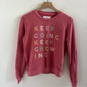Sol Angeles X Anthropologie Keep Going Keep Growing Graphic Crewneck Sweatshirt